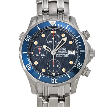オメガ シーマスター プロフェッショナル 300 クロノグラフ 2298.80 ブルー メンズ 時計 【中古】【wristwatch】
