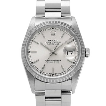 ロレックス デイトジャスト 16220 シルバー メンズ 時計 【中古】【wristwatch】