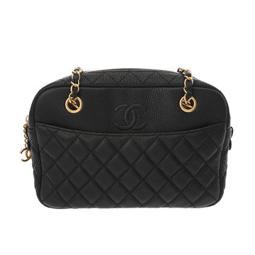 シャネル マトラッセ チェーンショルダー ブラック ソフトキャビアスキン レディース バッグ 【中古】【bag】