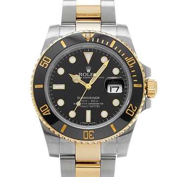 ロレックス サブマリーナ デイト 116613LN ブラック メンズ 時計 【中古】【wristwatch】
