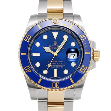 ロレックス サブマリーナ デイト 116613LB ブルー メンズ 時計 【中古】【wristwatch】