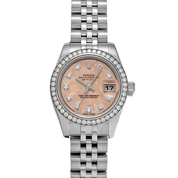 ロレックス デイトジャスト 179384G ピンクゴールドクリスタル/ダイヤモンド レディース 時計 【中古】【wristwatch】