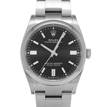 ロレックス オイスターパーペチュアル 36 126000 ブライトブラック メンズ 時計 【中古】【wristwatch】