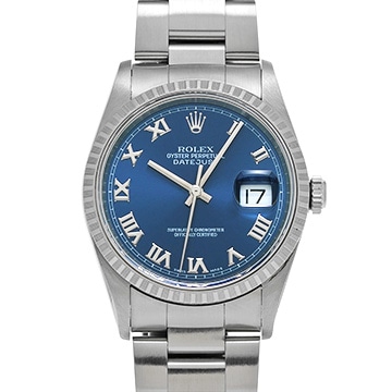 ロレックス デイトジャスト 16220 ブルー メンズ 時計 【中古】【wristwatch】
