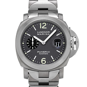 パネライ ルミノールマリーナ オートマティック PAM00091 ブラック メンズ 時計 【中古】【wristwatch】