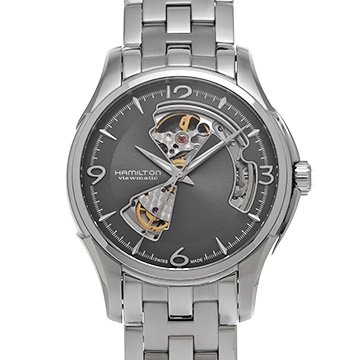 ハミルトン ジャズマスター オープンハート H325651 グレー メンズ 時計 【中古】【wristwatch】