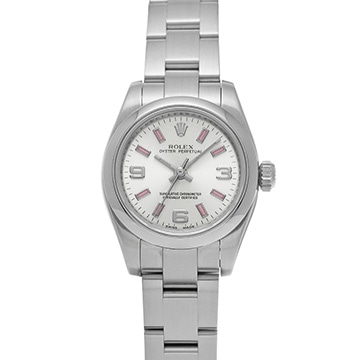 ロレックス オイスターパーペチュアル 26 176200 シルバー レディース 時計 【中古】【wristwatch】
