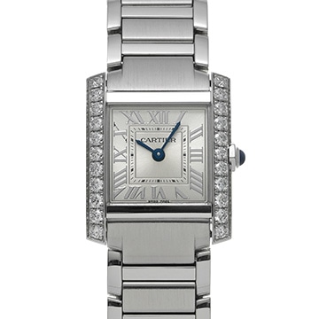 カルティエ タンクフランセーズ SM W4TA0020 シルバー レディース 時計 【中古】【wristwatch】