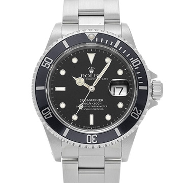 ロレックス サブマリーナ デイト 16610 ブラック メンズ 時計 【中古】【wristwatch】