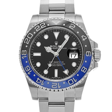 ロレックス GMTマスターII 116710BLNR ブラック メンズ 時計 【中古】【wristwatch】