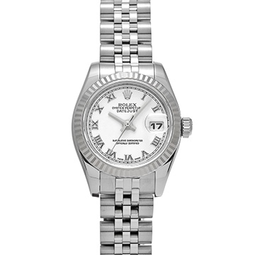 ロレックス デイトジャスト 179174 ホワイト レディース 時計 【中古】【wristwatch】