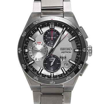 セイコー アストロン デュアルタイム クロノグラフ SBXC153 シルバー/ブラック メンズ 時計 【中古】【wristwatch】