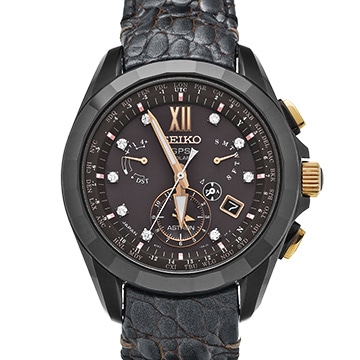 セイコー アストロン ダイヤモンド リミテッドエディション SBXB083 ブラウン/ダイヤモンド メンズ 時計 【中古】【wristwatch】
