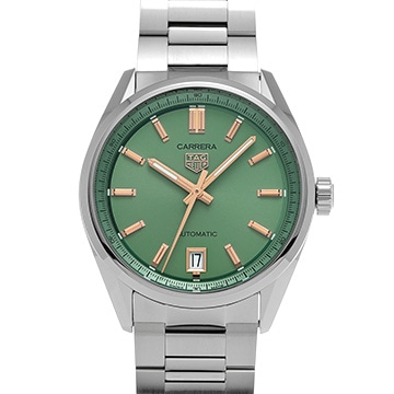 タグ ホイヤー カレラ キャリバー7 デイト WBN2312.BA0001 グリーン メンズ 時計 【中古】【wristwatch】