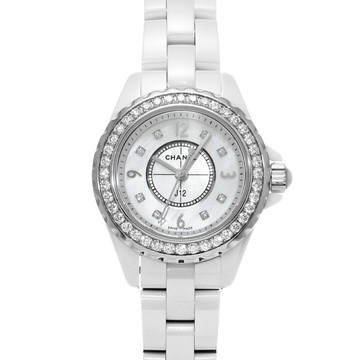 シャネル J12 29MM H2572 ホワイトシェル/ダイヤモンド レディース 時計 【中古】【wristwatch】
