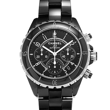 シャネル J12 クロノグラフ 41MM H0940 ブラックラッカー メンズ 時計 【中古】【wristwatch】