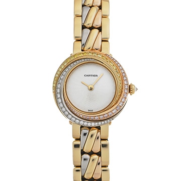 カルティエ トリニティ WG2005S5 ホワイト レディース 時計 【中古】【wristwatch】