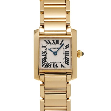 カルティエ タンク フランセーズ SM W50002N2 シルバー レディース 時計 【中古】【wristwatch】