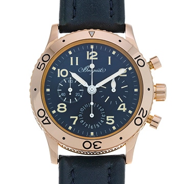 ブレゲ アエロナバル 3800BR/Y2/3W6 ブルー メンズ 時計 【中古】【wristwatch】