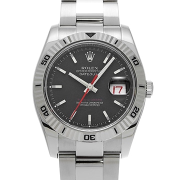 ロレックス デイトジャスト ターノグラフ 116264 ブラック メンズ 時計 【中古】【wristwatch】