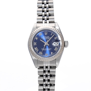 ロレックス デイトジャスト 69174 ブルー レディース 時計 【中古】【wristwatch】