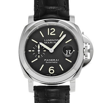 パネライ ルミノールマリーナ オートマティック PAM00104 ブラック メンズ 時計 【中古】【wristwatch】