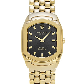 ロレックス チェリーニ 12267 ブラック レディース 時計 【中古】【wristwatch】