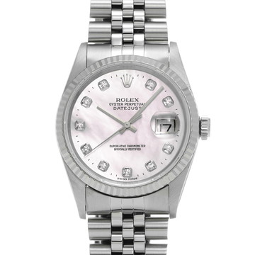 ロレックス デイトジャスト 36 16234NG ピンクシェル/ダイヤモンド メンズ 時計 【中古】【wristwatch】