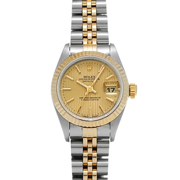 ロレックス デイトジャスト 69173 シャンパンタペストリー レディース 時計 【中古】【wristwatch】
