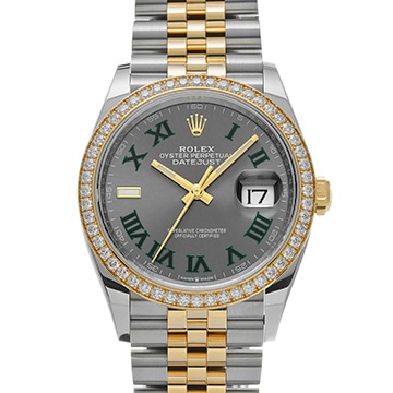 ロレックス デイトジャスト 36 126283RBR スレート メンズ 時計 【中古】【wristwatch】