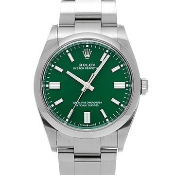 ロレックス オイスターパーペチュアル 36 126000 グリーン メンズ 時計 【中古】【wristwatch】