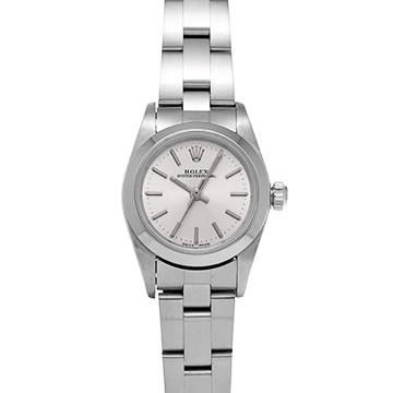 ロレックス オイスターパーペチュアル 76080 シルバー レディース 時計 【中古】【wristwatch】