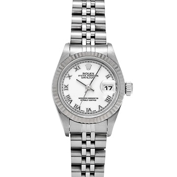 ロレックス デイトジャスト 79174 ホワイト レディース 時計 【中古】【wristwatch】