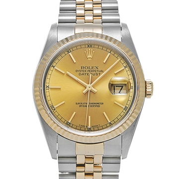 ロレックス デイトジャスト 16233 シャンパン メンズ 時計 【中古】【wristwatch】