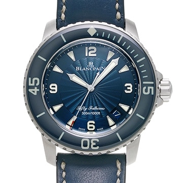 ブランパン フィフティ ファゾムス 5015D-1140-52B ブルー メンズ 時計 【中古】【wristwatch】