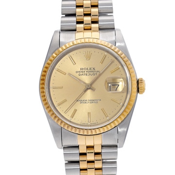 ロレックス デイトジャスト 16233 シャンパン メンズ 時計 【中古】【wristwatch】
