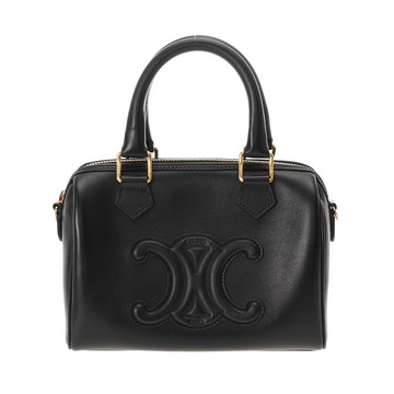 セリーヌ スモール ボストン ブラック 113773DU3.04LU スムースカーフ レディース バッグ 【中古】【bag】