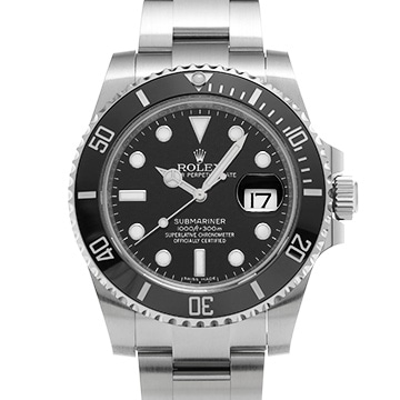 ロレックス サブマリーナ デイト 116610LN ブラック メンズ 時計 【中古】【wristwatch】