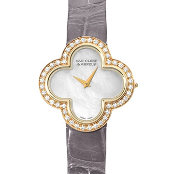 ヴァン クリーフ&アーペル アルハンブラ ミディアム VCARF52800 ホワイトシェル レディース 時計 【中古】【wristwatch】