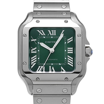 カルティエ サントス ドゥ カルティエ MM WSSA0061 グリーン・グラデーション メンズ 時計 【中古】【wristwatch】