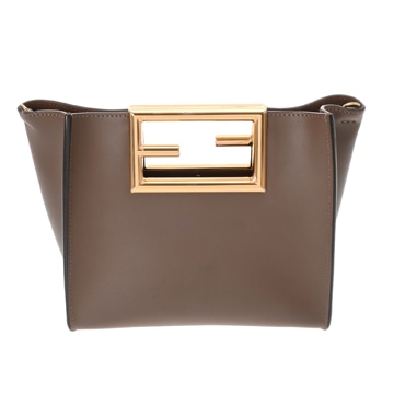 フェンディ ウェイ スモール ブラウン 8BS054 AAIW 219 3118 カーフレザー レディース バッグ 【中古】【bag】