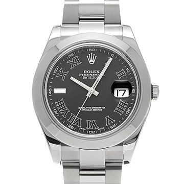 ロレックス デイトジャストII 116300 ブラック メンズ 時計 【中古】【wristwatch】
