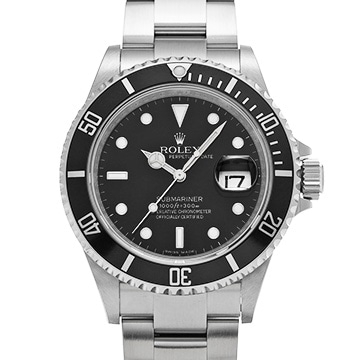 ロレックス サブマリーナ デイト 16610 ブラック メンズ 時計 【中古】【wristwatch】
