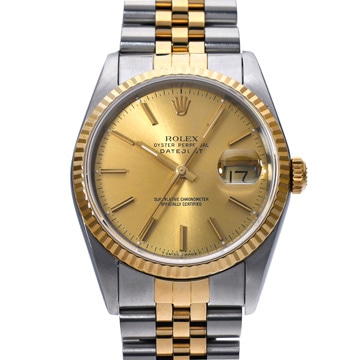 ロレックス デイトジャスト 16233 シャンパン メンズ 時計 【中古】【wristwatch】