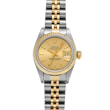 ロレックス デイトジャスト 69173 シャンパン レディース 時計 【中古】【wristwatch】