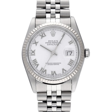 ロレックス デイトジャスト 16234 ホワイト メンズ 時計 【中古】【wristwatch】