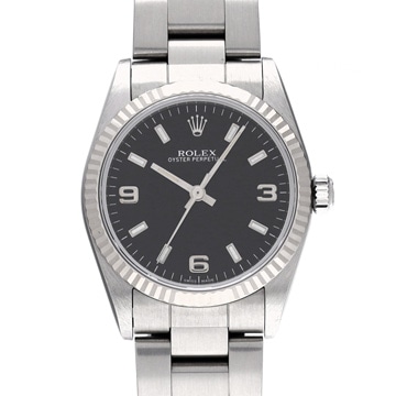 ロレックス オイスターパーペチュアル 67514 ブラック ユニセックス 時計 【中古】【wristwatch】