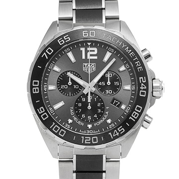 タグ ホイヤー フォーミュラ1 クォーツ クロノグラフ CAZ1011.BA0843 グレー/ブラック メンズ 時計 【中古】【wristwatch】