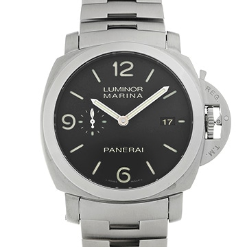 パネライ ルミノールマリーナ 1950 3デイズ オートマティック アッチャイオ PAM00328 ブラック メンズ 時計 【中古】【wristwatch】