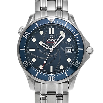 オメガ シーマスター 300 コーアクシャル 007 ジェームズボンド 2226.80 ブルー メンズ 時計 【中古】【wristwatch】